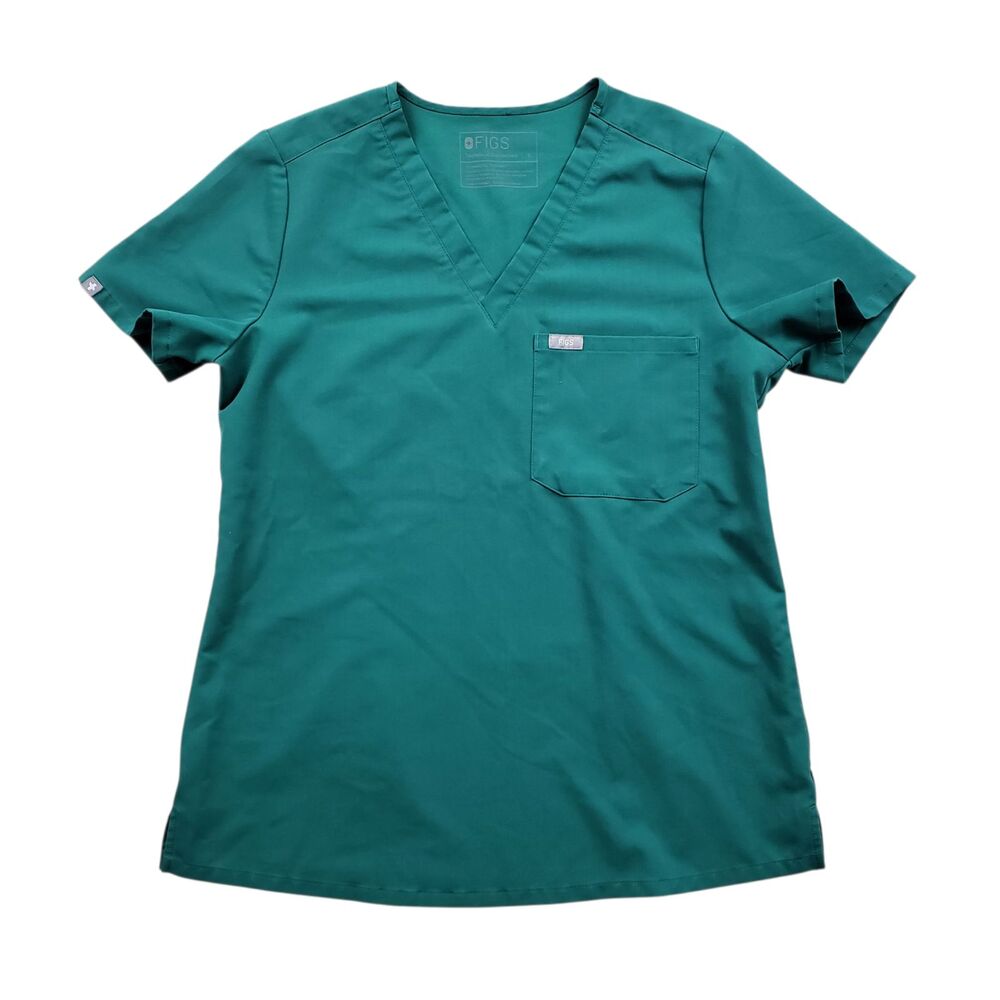 Figs Catarina One Pocket Scrub Top Womens Small V-Neck Lot of 2 - Picture 11 of 12